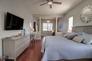 5 bedrooms, in-room safe, iron/ironing board, travel cot