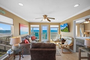 Condo, 2 Bedrooms | Living area | Smart TV - Seascape 1111 2 Bedroom Condo by RedAwning (Galveston)