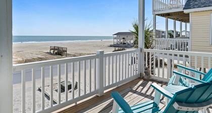 Gorgeous 6BR Beach House, Ocean Views, Pool, 20 Steps to Beach, 3 King Beds