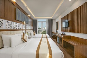 Family Suite | Minibar, in-room safe, desk, laptop workspace - Prague Hotel (Da Nang)