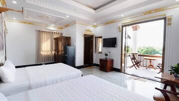 1 chambre, literie de qualité supérieure, minibar, bureau