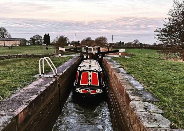 Blick von der Unterkunft