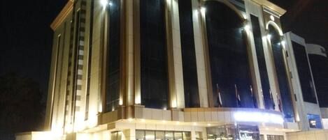 Front of property – evening/night