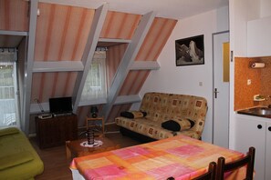 TV, DVD player - studio 6 people, 34 m², 5 th with lift, mountain view (Cauterets)