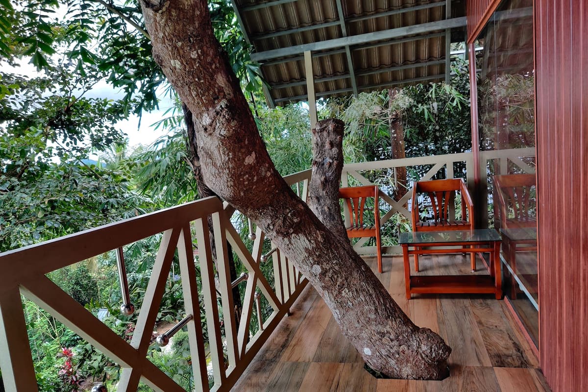 Premium Room, 1 King Bed, Mountain View | Balcony view