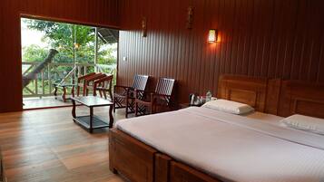 Individually decorated, individually furnished, desk, laptop workspace