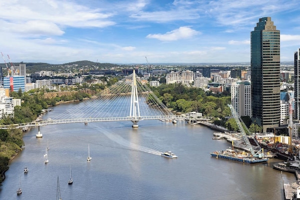 The river view from your balcony more than 30 stories up