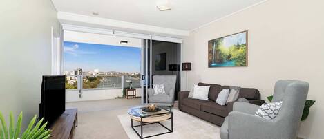 TV, Netflix, DVD player, books