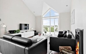 Fernseher, Kamin, Tischfußball, Tischtennisplatte