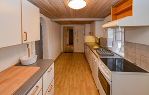 Kühlschrank, Mikrowelle, Herdplatte, Geschirrspüler