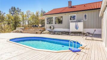 Et oppvarmet basseng