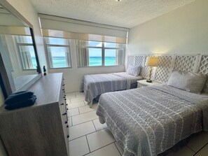 2 bedrooms, desk, iron/ironing board, travel cot