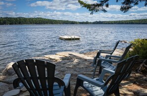 Property grounds - Peaceful, family-friendly Maine getaway at newly built scenic lakefront cottage  (Clifton)