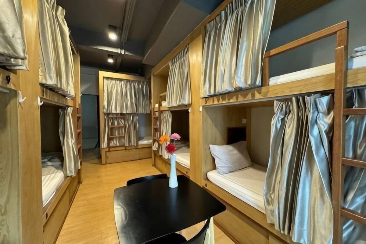 Blackout drapes, iron/ironing board (on request), WiFi (free)