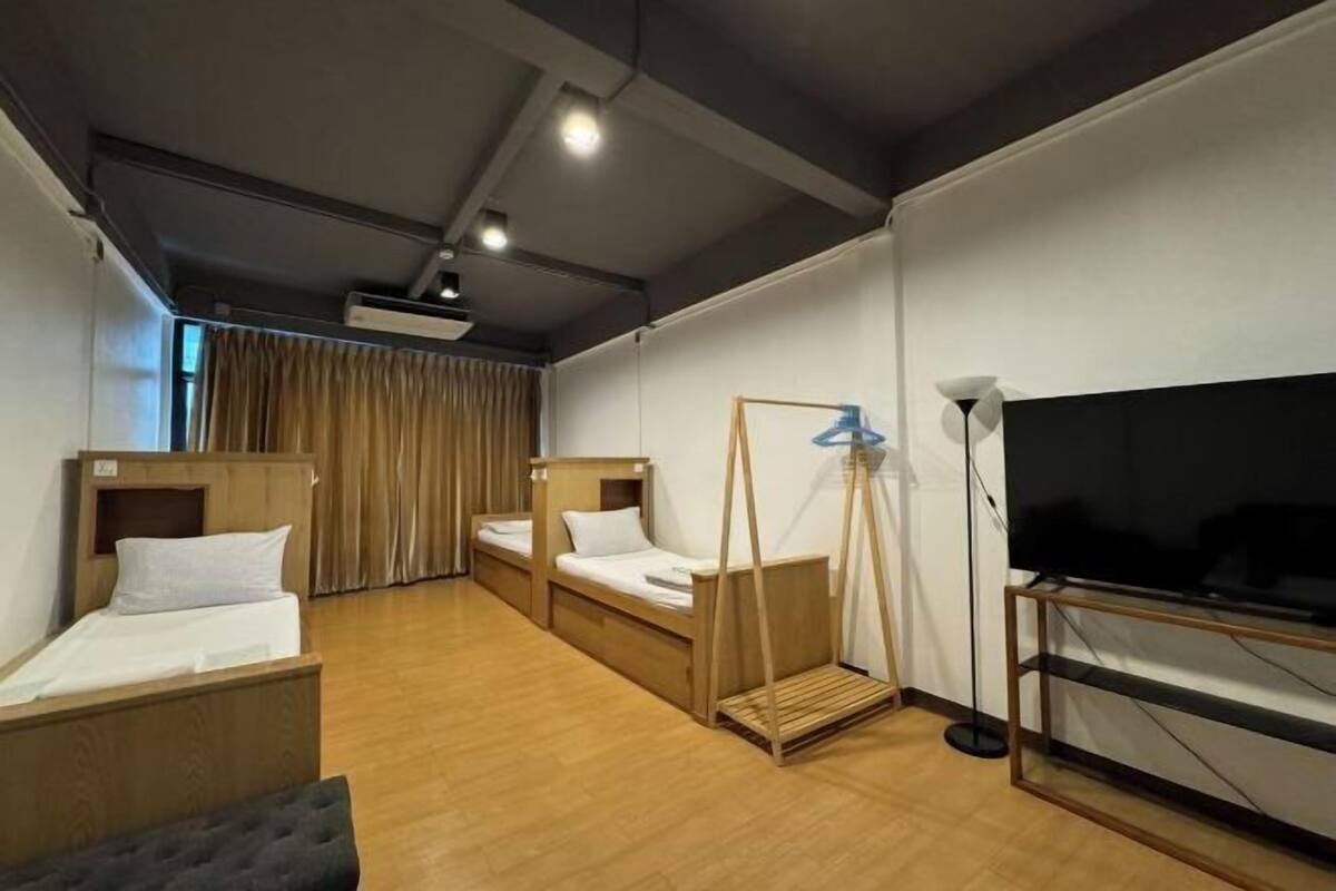 Blackout drapes, iron/ironing board (on request), WiFi (free)