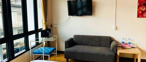 Kamer | Verduisterende gordijnen, een strijkplank/strijkijzer, gratis wifi