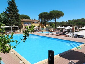Pool - Cosy apartment in villa for 4 guests with pool, terrace and pets allowed (Valserena)