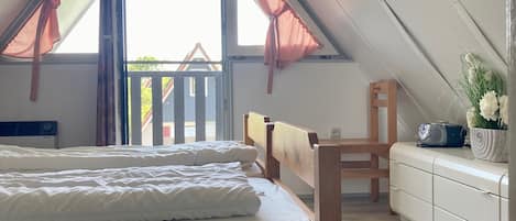 2 habitaciones y ropa de cama