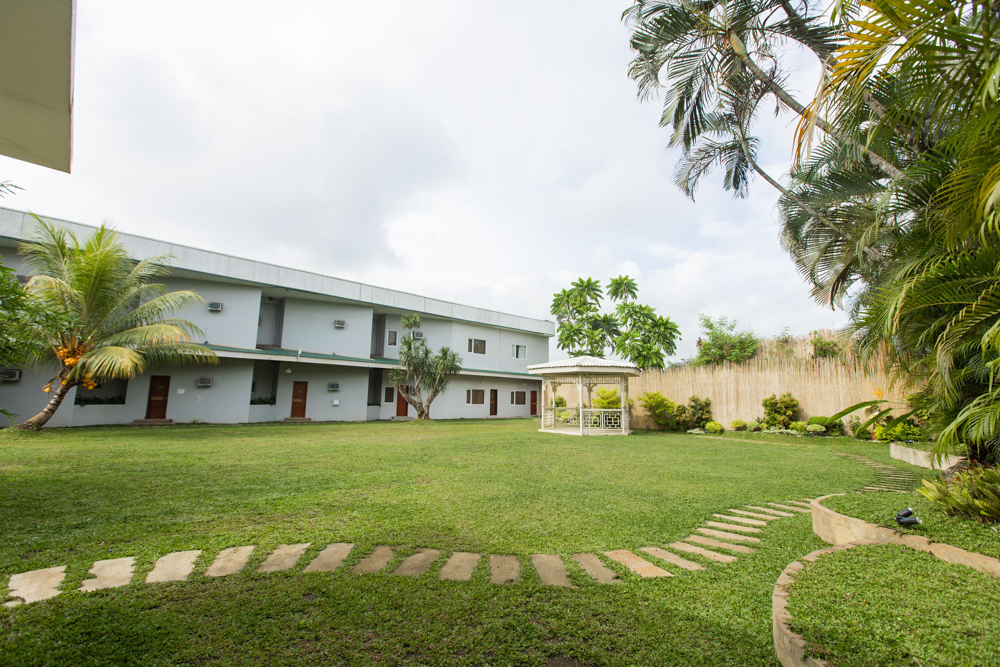 Outdoor wedding area