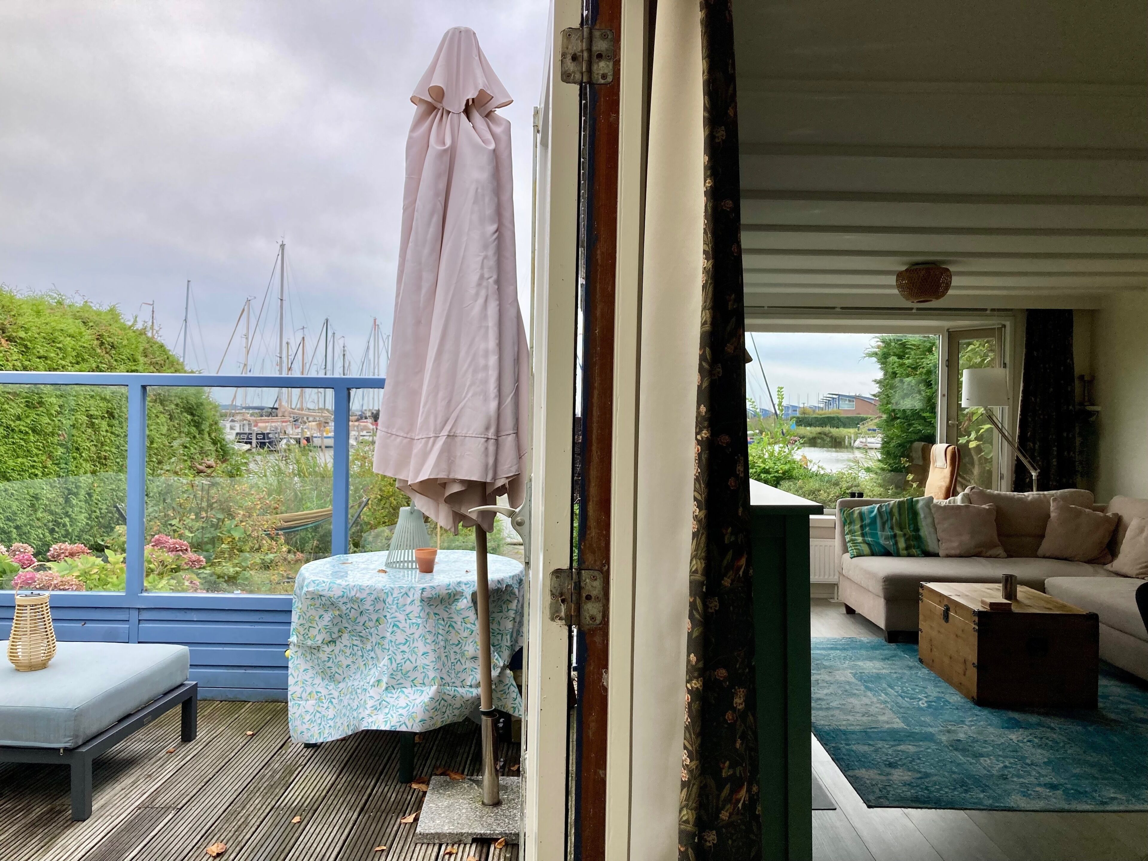 Bungalow, 2 slaapkamers, patio, uitzicht op tuin | Balkon