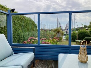 Bungalow, 2 slaapkamers, patio, uitzicht op tuin | Balkon