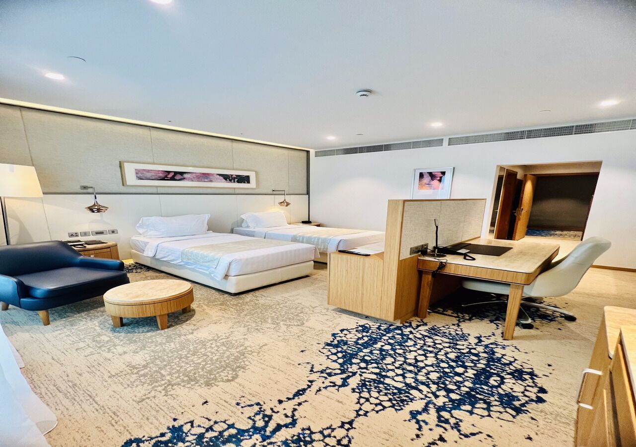 Deluxe Twin kamer | Badkamer | Gratis toiletartikelen, een haardroger, badjassen, pantoffels