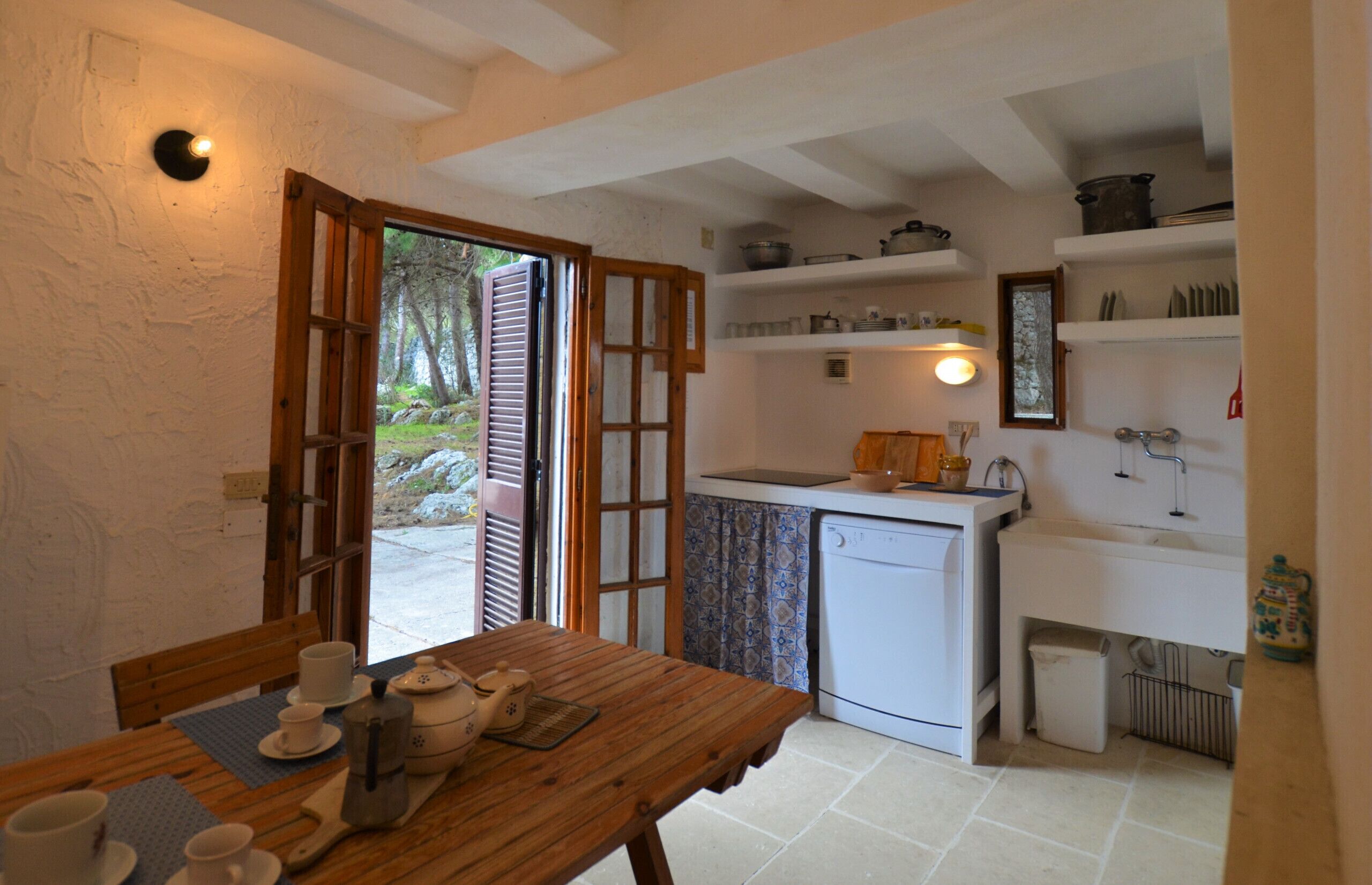 Fridge, dishwasher, electric kettle, toaster