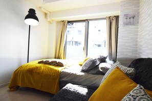 1 غرفة نوم وبديكورات فريدة لكل غرفة وطراز فريد لكل وحدة