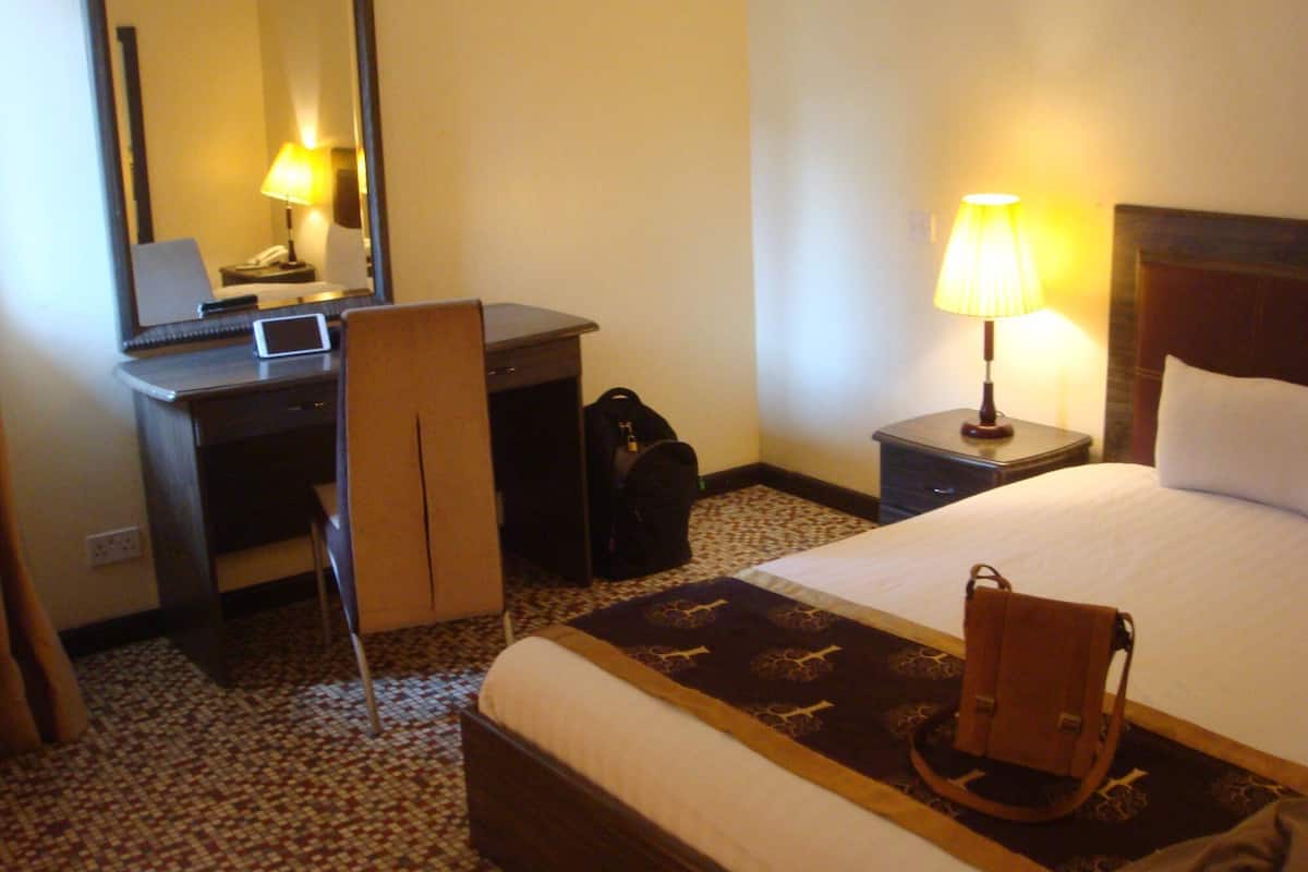 classic room | in-room safe, desk, laptop workspace, iron/ironing board