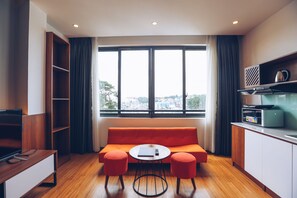 Monolocale Deluxe, vista città | Vista dalla camera