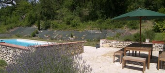 Quercy stone house with private pool