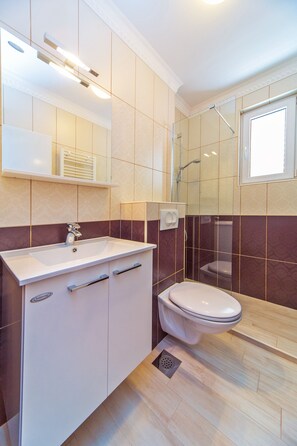 Towels, soap, toilet paper