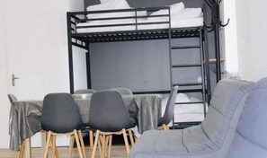 Individually decorated, individually furnished, iron/ironing board