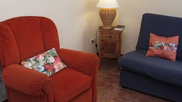 Een smart-tv en boeken