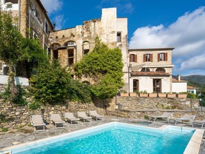 Pool - Beautiful apartment for 6 guests with pool, WIFI, TV, patio, pets allowed and panoramic view (Prelà Castello)