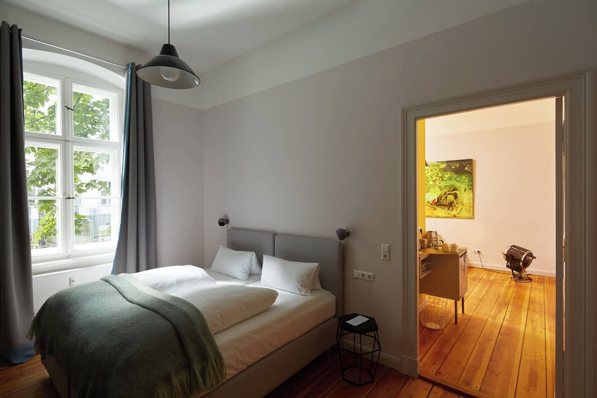 Hypo-allergenic bedding, down duvets, minibar, individually decorated