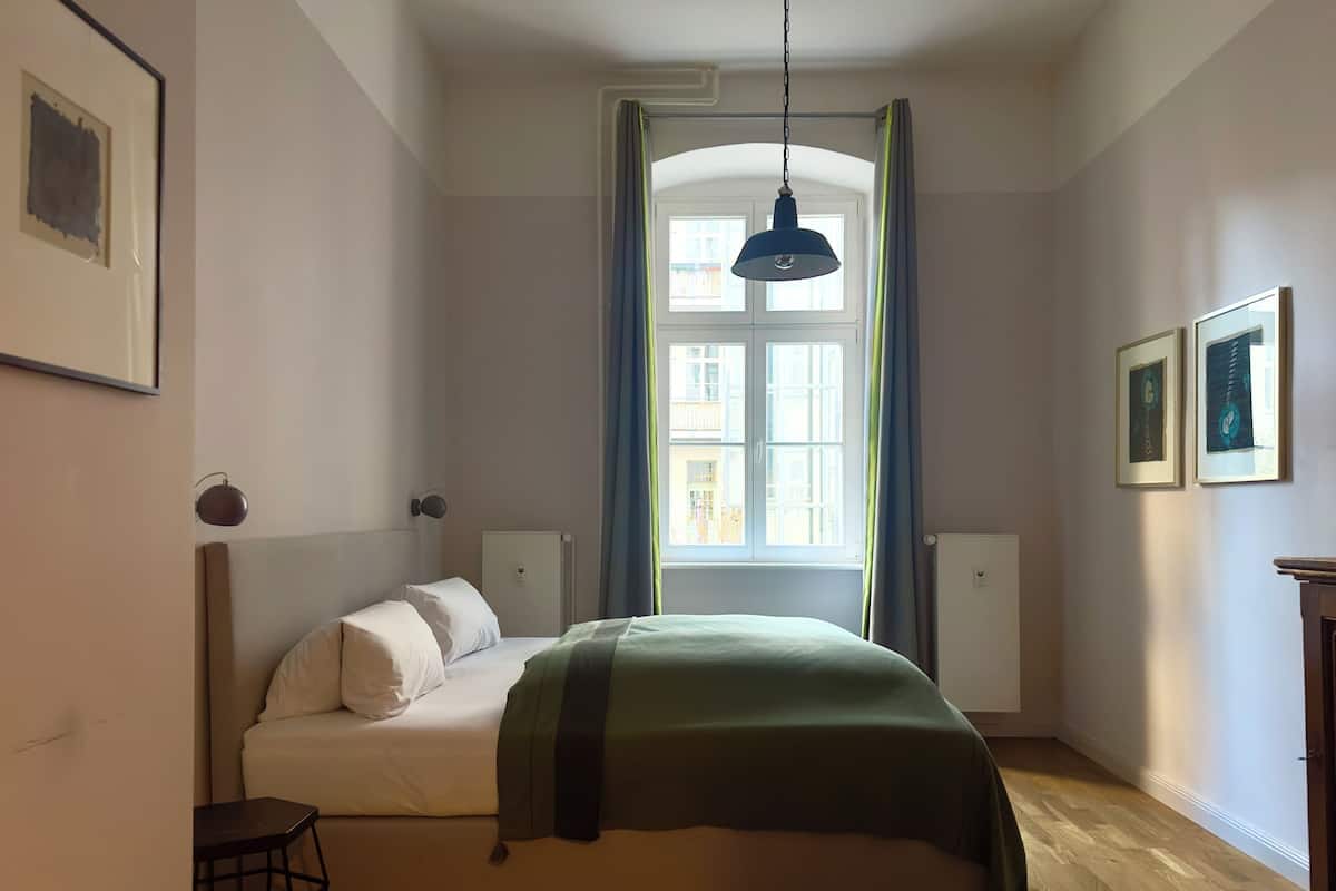 Hypo-allergenic bedding, down duvets, minibar, individually decorated