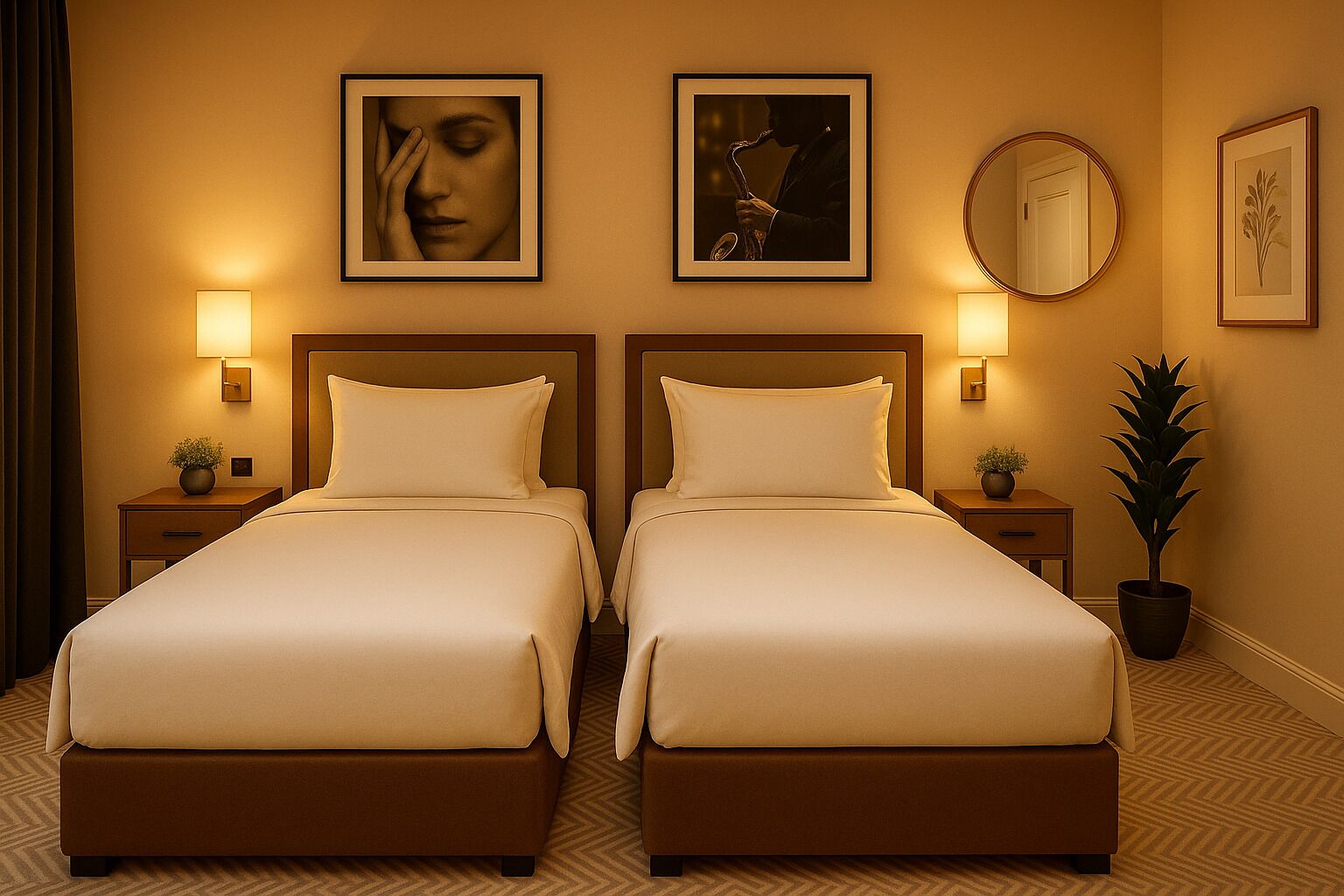 standard twin room | 1 bedroom, premium bedding, in-room safe, laptop workspace