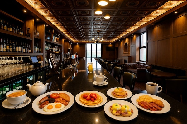 Päivittäinen täysi aamiainen (9 GBP per henkilö)