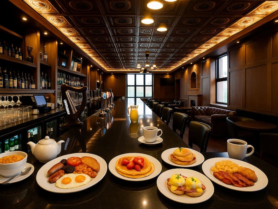 Komplett frokost hver dag (GBP 9 per person)