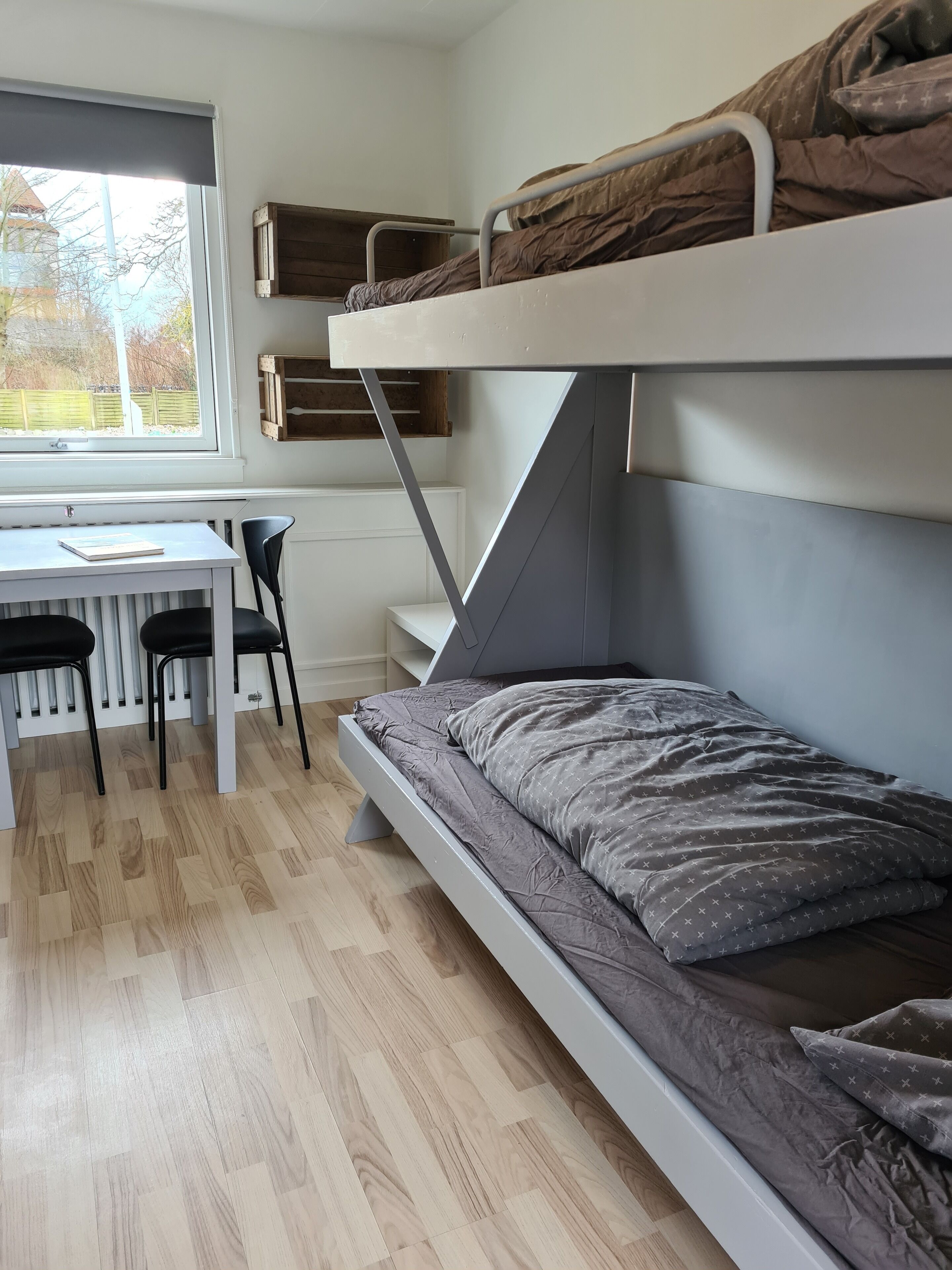 Quadruple Room, Shared Bathroom, Garden View | Iron/ironing board, free WiFi, bed sheets