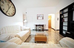 Apartment, 3 Bedrooms | Living area | Flat-screen TV - Splendida Dimora Pertinace (Genoa)
