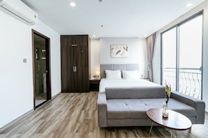 Deluxe Apartment, 1 Bedroom | Premium bedding, memory-foam beds, minibar, blackout curtains - SWEDEN Hotel and Apartment (Da Nang)