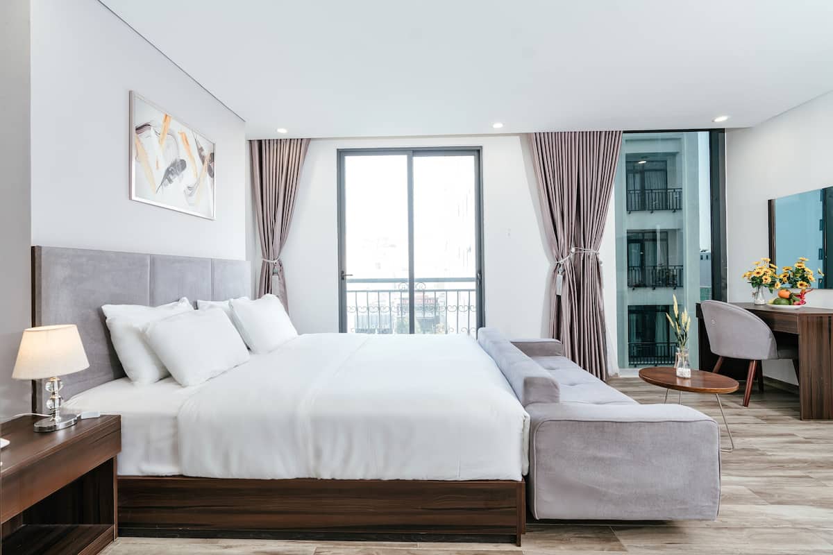 Appartamento Deluxe, 1 camera da letto | 2 camere, biancheria da letto di alta qualità, materassi in memory foam
