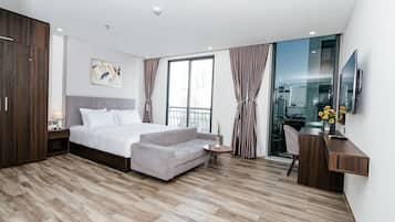 Apartamento luxo, 1 quarto | Roupas de cama premium