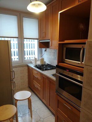 Classic-Apartment | Eigene Küche | Kühlschrank, Mikrowelle, Herdplatte, Wasserkocher