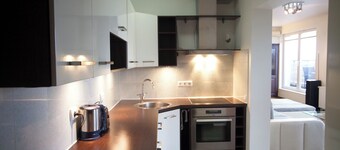 Penthouse apartment with private parking and sauna