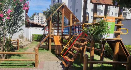 Near airport, highway and mountains