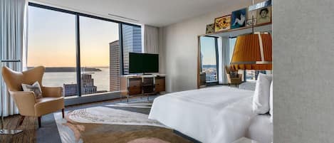 Hypoallergeen beddengoed, een minibar, een kluis op de kamer, een bureau