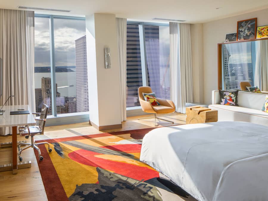 Ropa de cama hipoalergénica y minibar